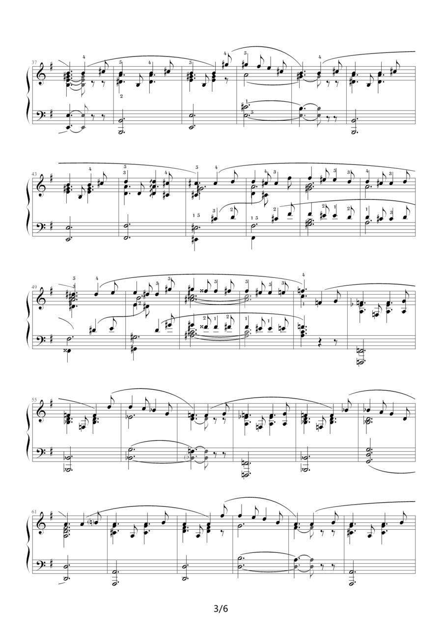 G大调夜曲，Op.37,No.2（肖邦第12号夜曲）钢琴曲谱（图3）