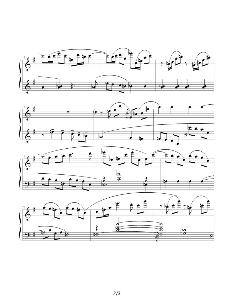 肖斯塔科维奇—前奏曲（3）：G大调钢琴曲谱（图2）