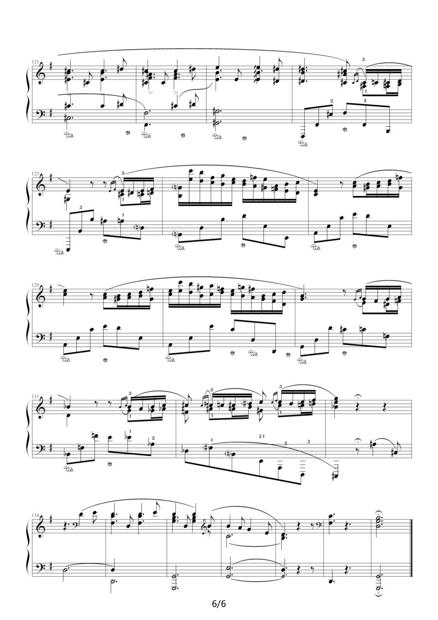 G大调夜曲，Op.37,No.2（肖邦第12号夜曲）钢琴曲谱（图6）