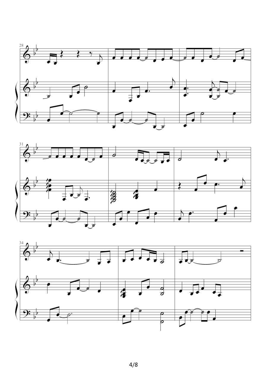 JOURNEY（电视剧《海豚湾恋人》主题曲）钢琴曲谱（图8）