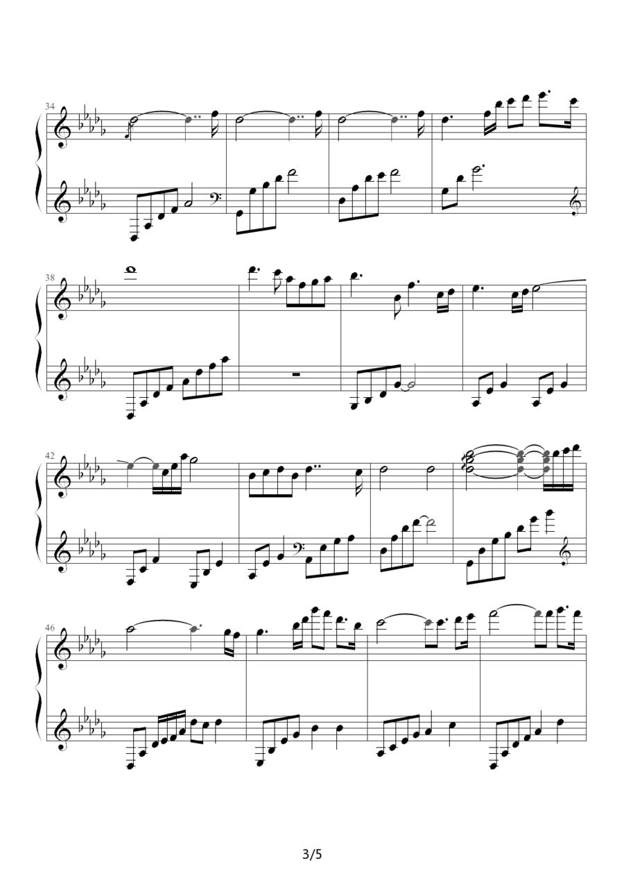 Beautiful Lady - DayDream钢琴曲谱（图3）
