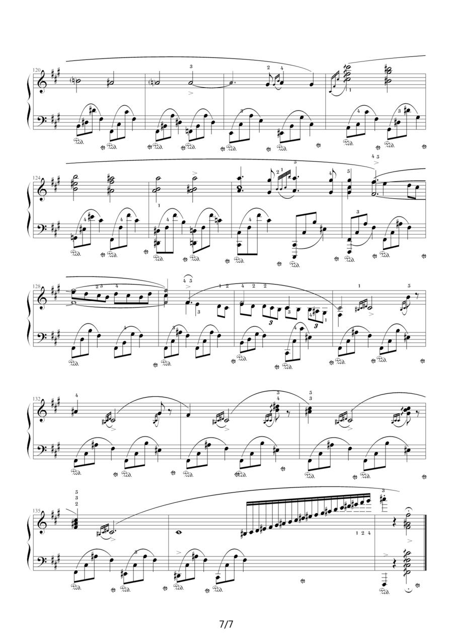 升f小调夜曲，Op.48,No.2（肖邦第14号夜曲）钢琴曲谱（图7）