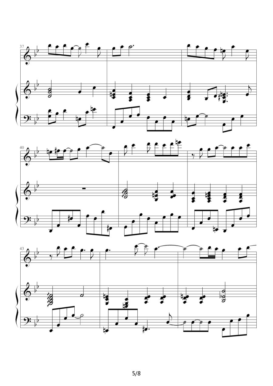 JOURNEY（电视剧《海豚湾恋人》主题曲）钢琴曲谱（图9）