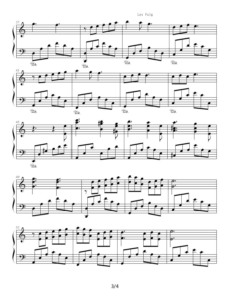 “李斯特的旋律”—跃动的心钢琴曲谱（图3）