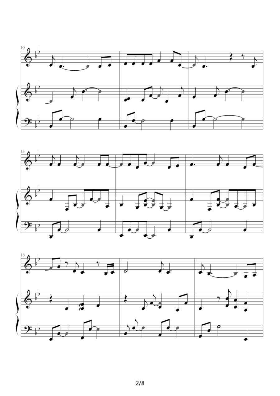 JOURNEY（电视剧《海豚湾恋人》主题曲）钢琴曲谱（图14）