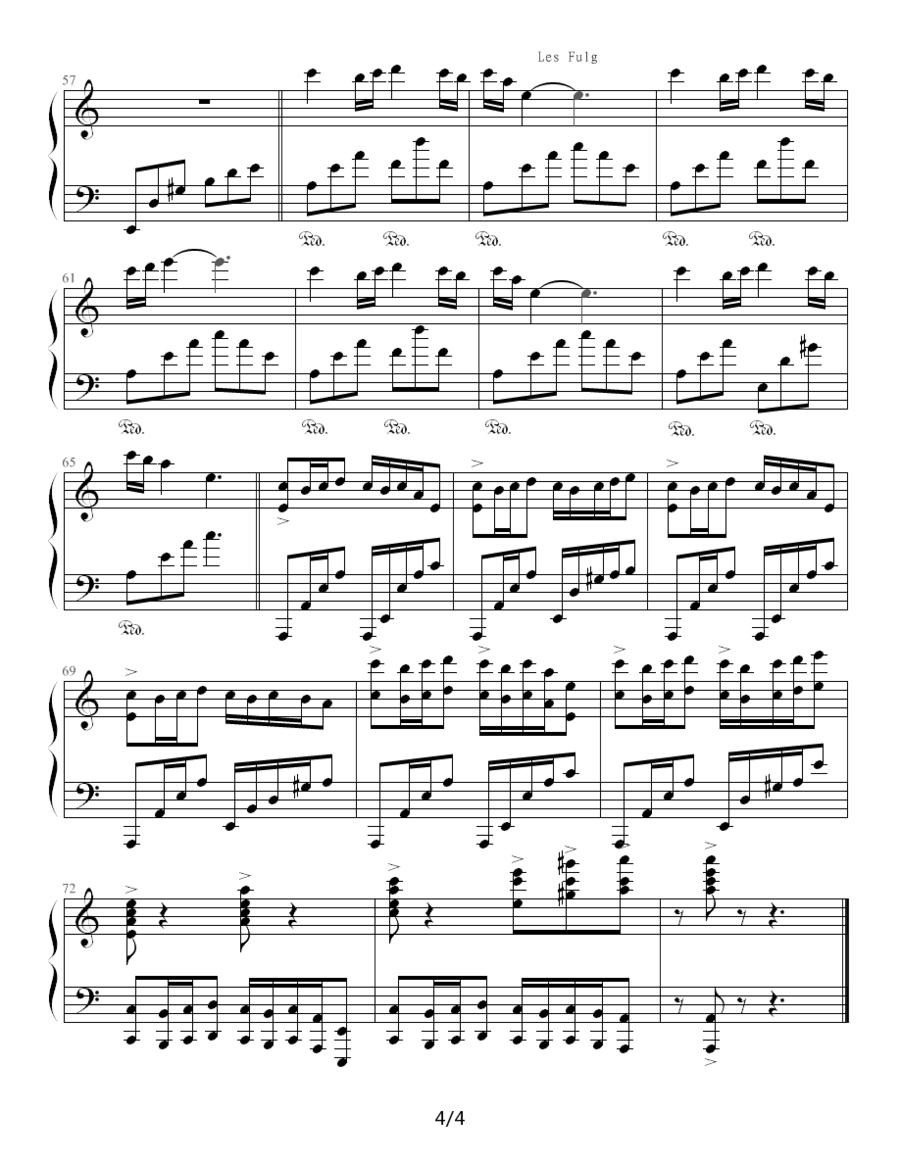 “李斯特的旋律”—跃动的心钢琴曲谱（图4）