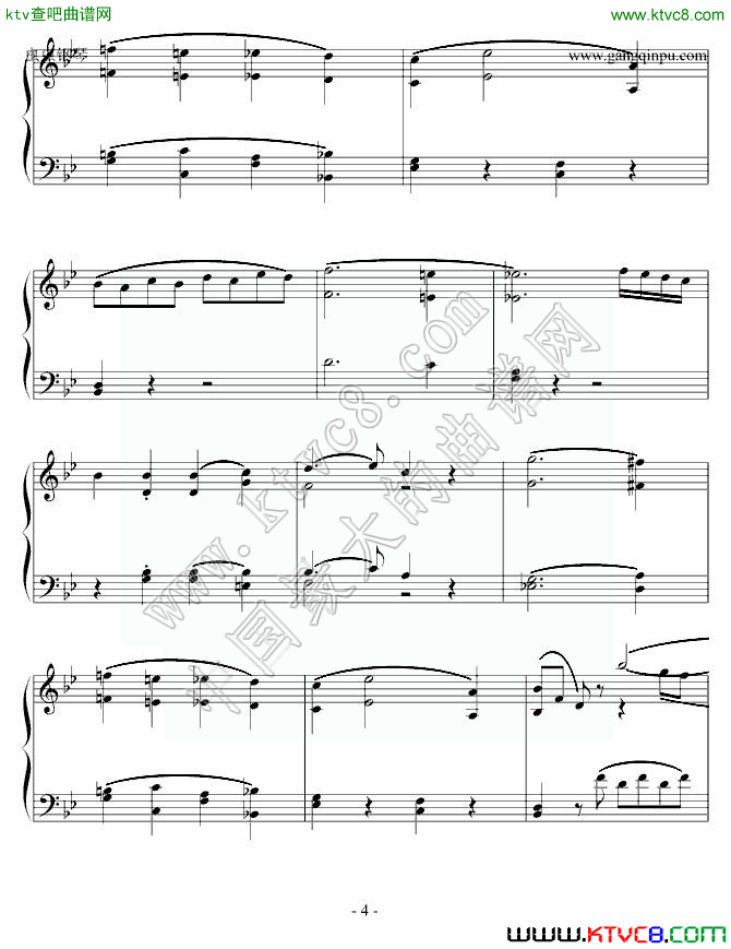 g小调第四十号交响曲二钢琴曲谱（图2）