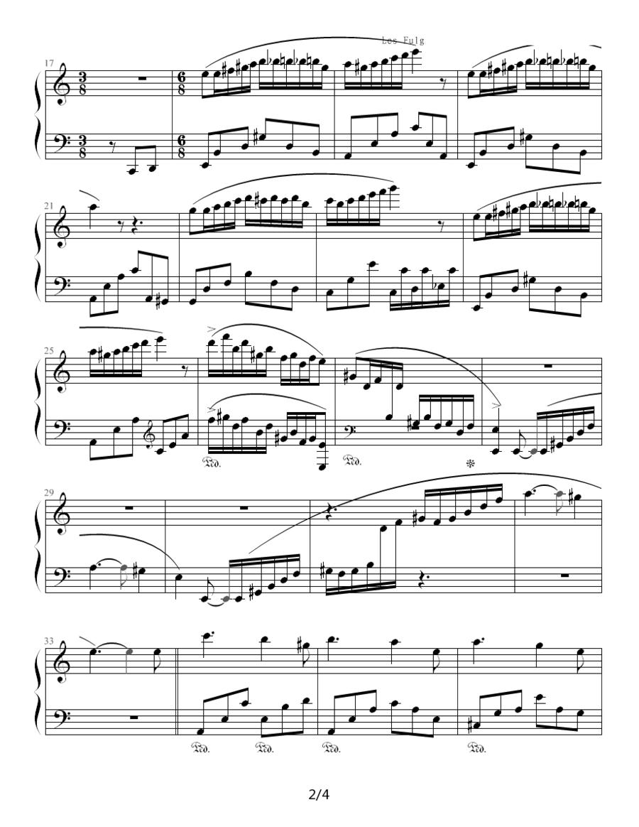 “李斯特的旋律”—跃动的心钢琴曲谱（图2）