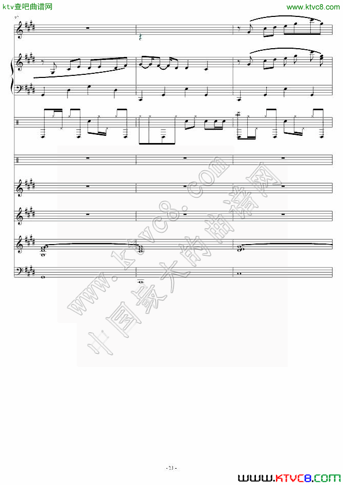 克罗地亚第三狂想曲（十）钢琴曲谱（图2）