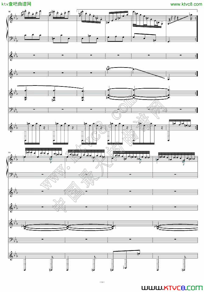 月之六重奏（改4）钢琴曲谱（图1）