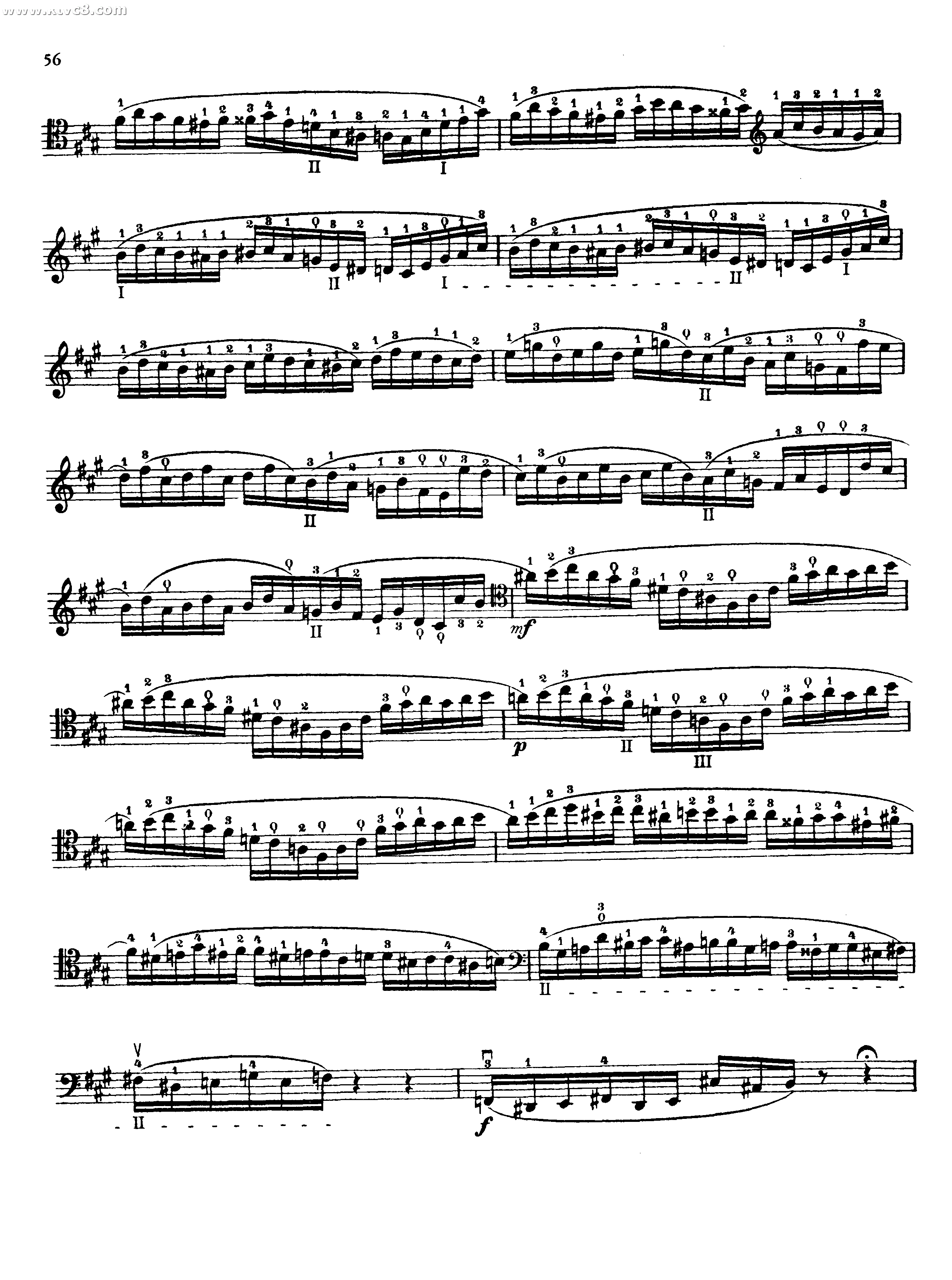 波泊尔大提琴高级练习曲之二十六钢琴曲谱（图2）
