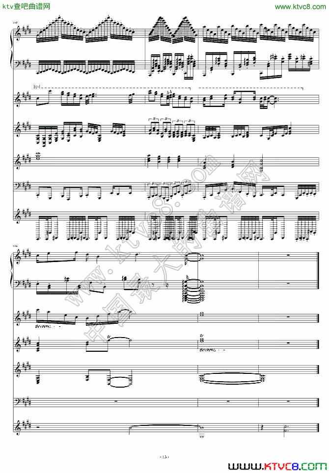 月之六重奏（改13）钢琴曲谱（图1）
