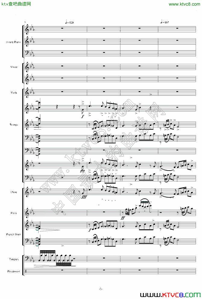 天空之城—震撼现代交响版(总谱)2钢琴曲谱（图1）