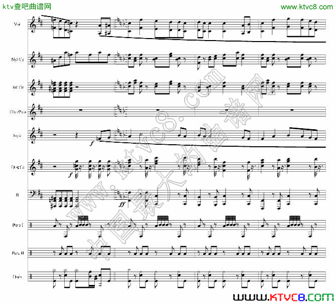 传送门 结束曲 still alive 总谱9钢琴曲谱（图1）