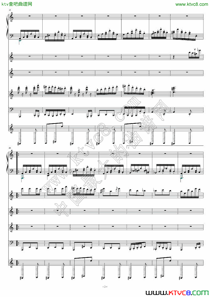 月之六重奏（改2）钢琴曲谱（图1）