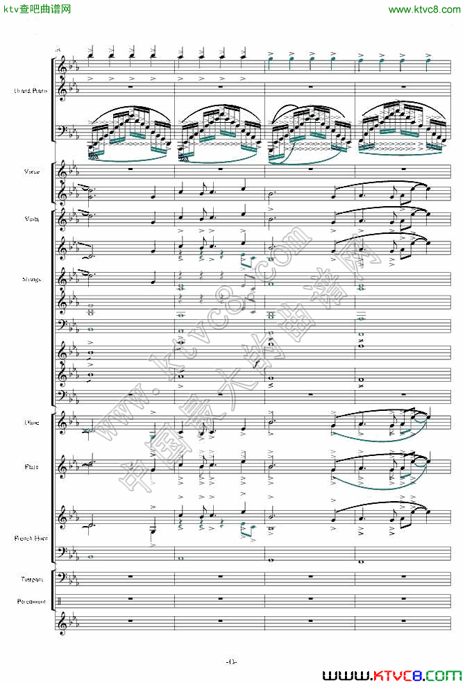 天空之城—震撼现代交响版(总谱)13钢琴曲谱（图1）