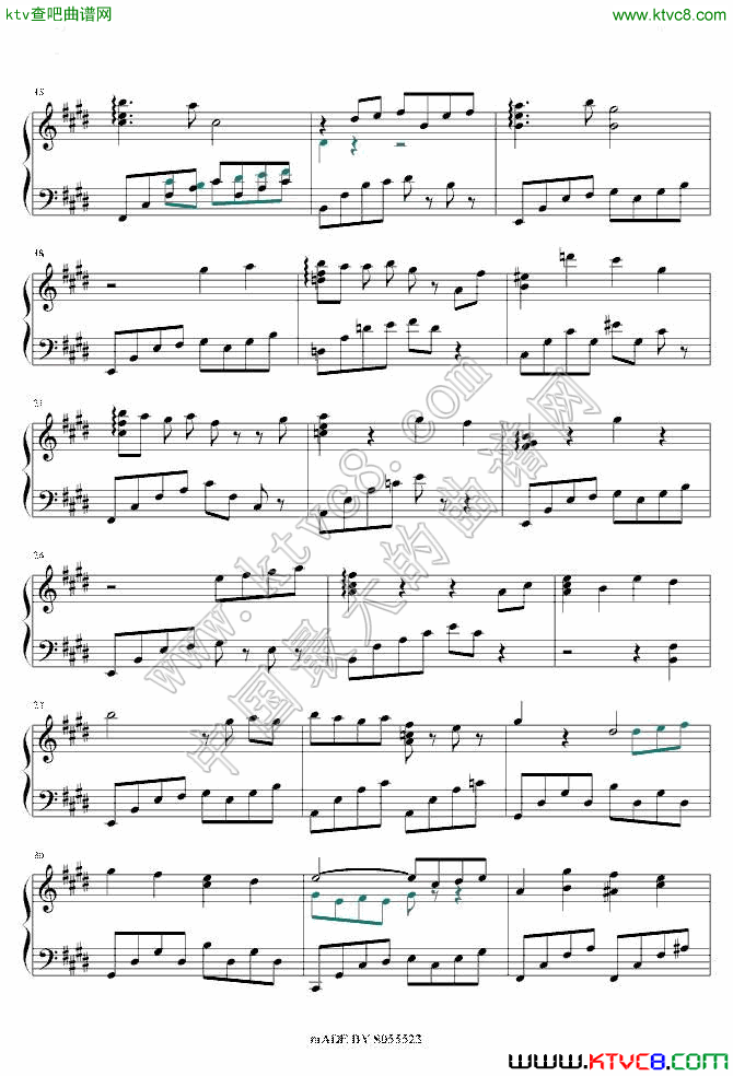 永遠の一瞬2钢琴曲谱（图1）