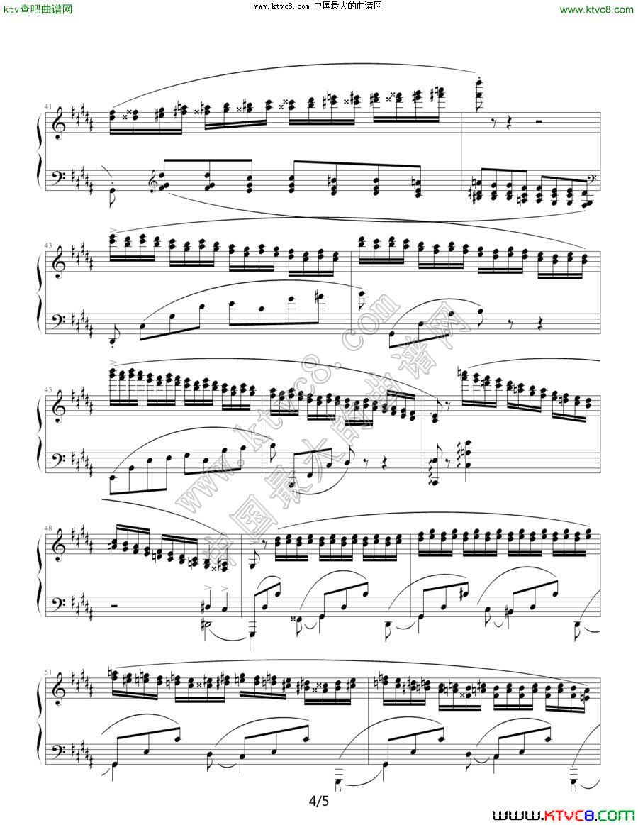 肖邦练习曲 Op.25  No.6-4钢琴曲谱（图1）