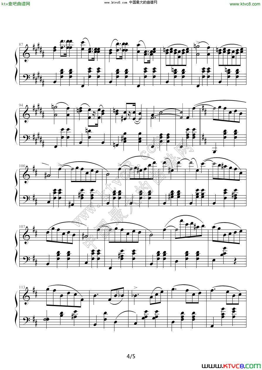 Waltes Op.69 No.2 肖邦4钢琴曲谱（图1）