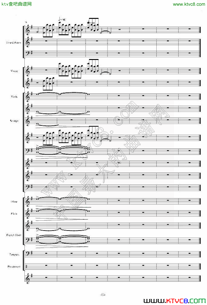 天空之城—震撼现代交响版(总谱)23钢琴曲谱（图1）