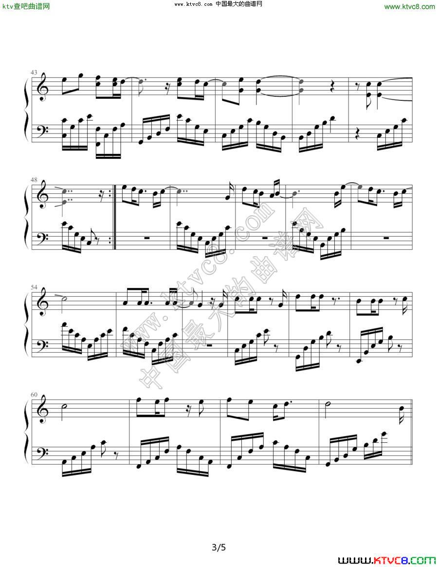 My Love钢琴谱3钢琴曲谱（图1）