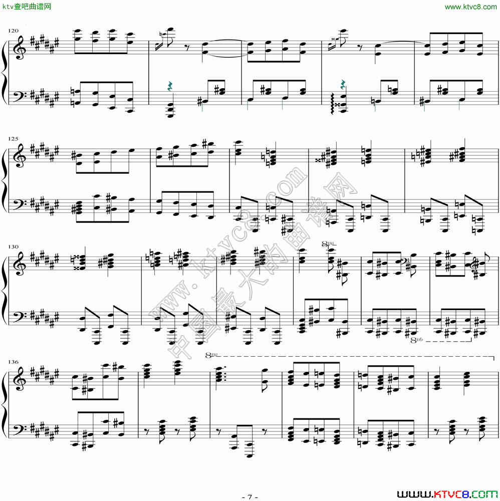 匈牙利狂想曲第二号【霍洛维茨版】8钢琴曲谱（图1）