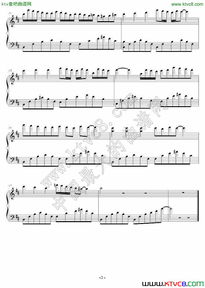 钢琴曲6b钢琴曲谱（图1）
