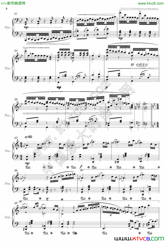 森林幻想曲3钢琴曲谱（图1）