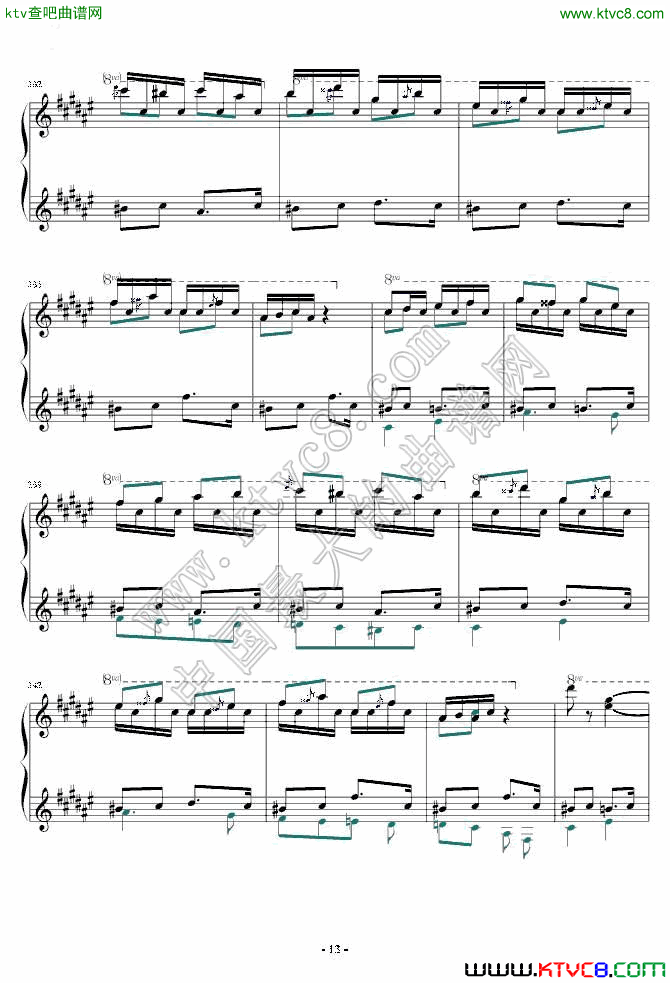 匈牙利狂想曲第二号【霍洛维茨版】14钢琴曲谱（图1）
