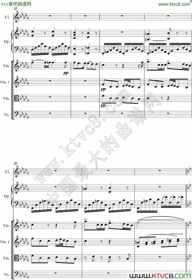 《偷洒一滴泪》改编小提琴版5钢琴曲谱（图1）