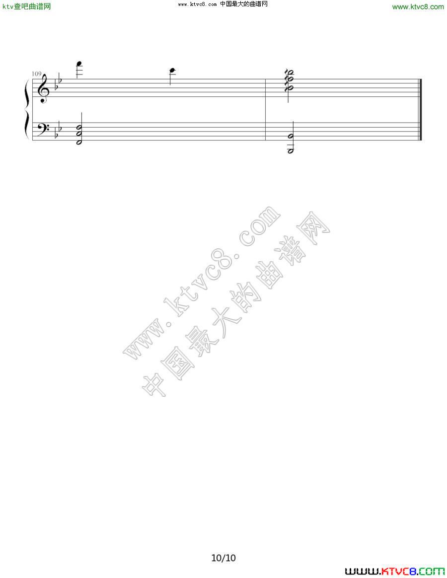 断点10钢琴曲谱（图1）
