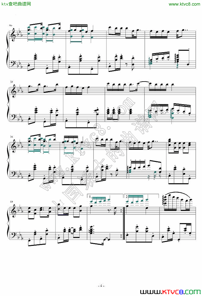 睫毛弯弯钢琴改编正式版4钢琴曲谱（图1）