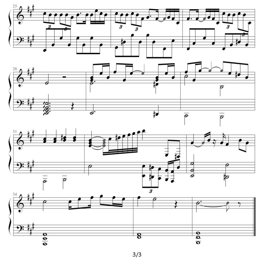 刘德华—冰雨钢琴曲谱（图3）