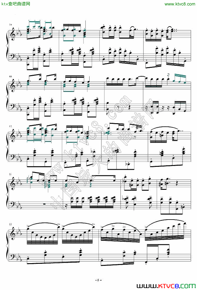 睫毛弯弯钢琴改编正式版6钢琴曲谱（图1）