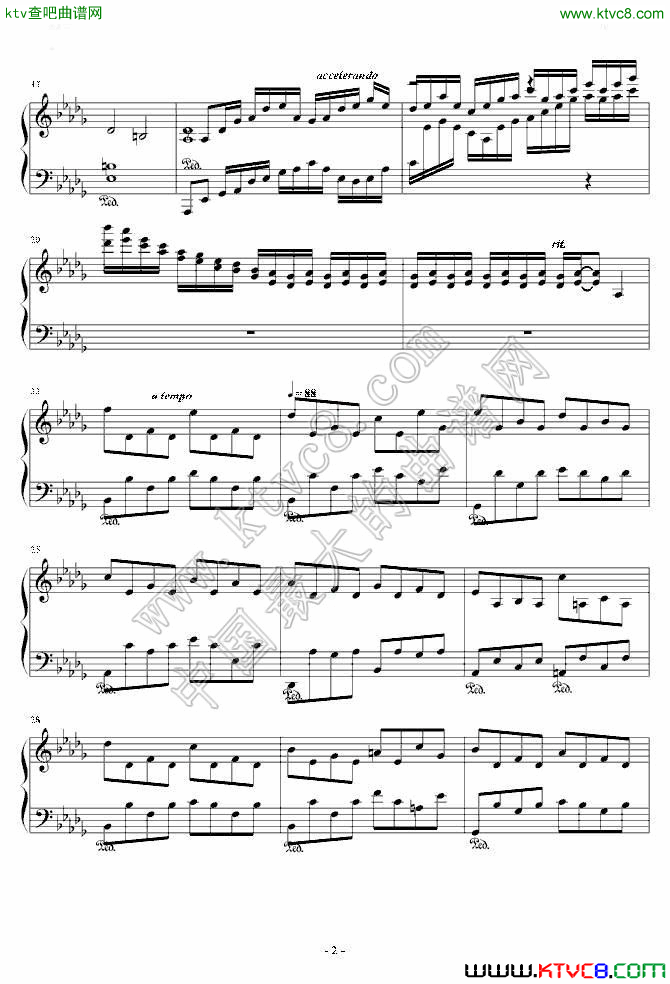 雷雨2钢琴曲谱（图1）