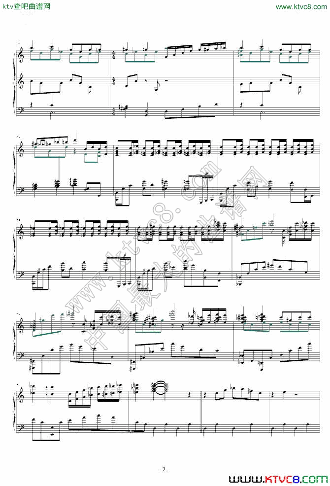 爱丽丝幻想曲2钢琴曲谱（图1）