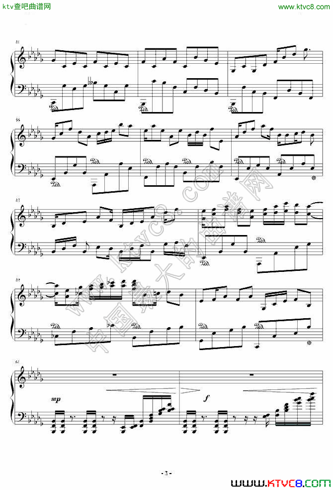 雷雨3钢琴曲谱（图1）