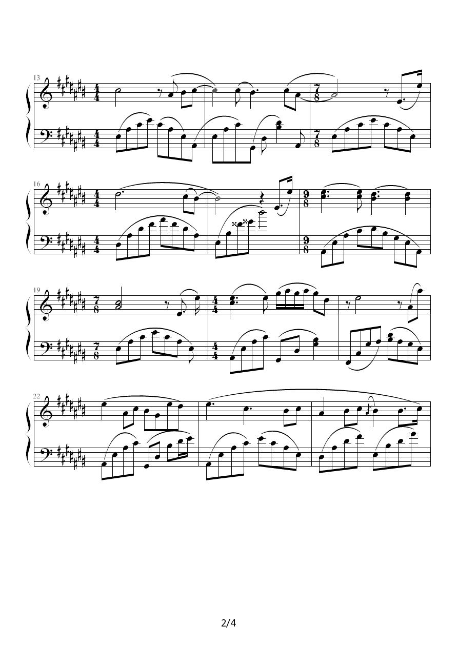 创伤 作品 R.8钢琴曲谱（图2）