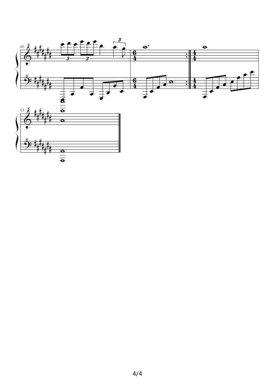 创伤 作品 R.8钢琴曲谱（图4）