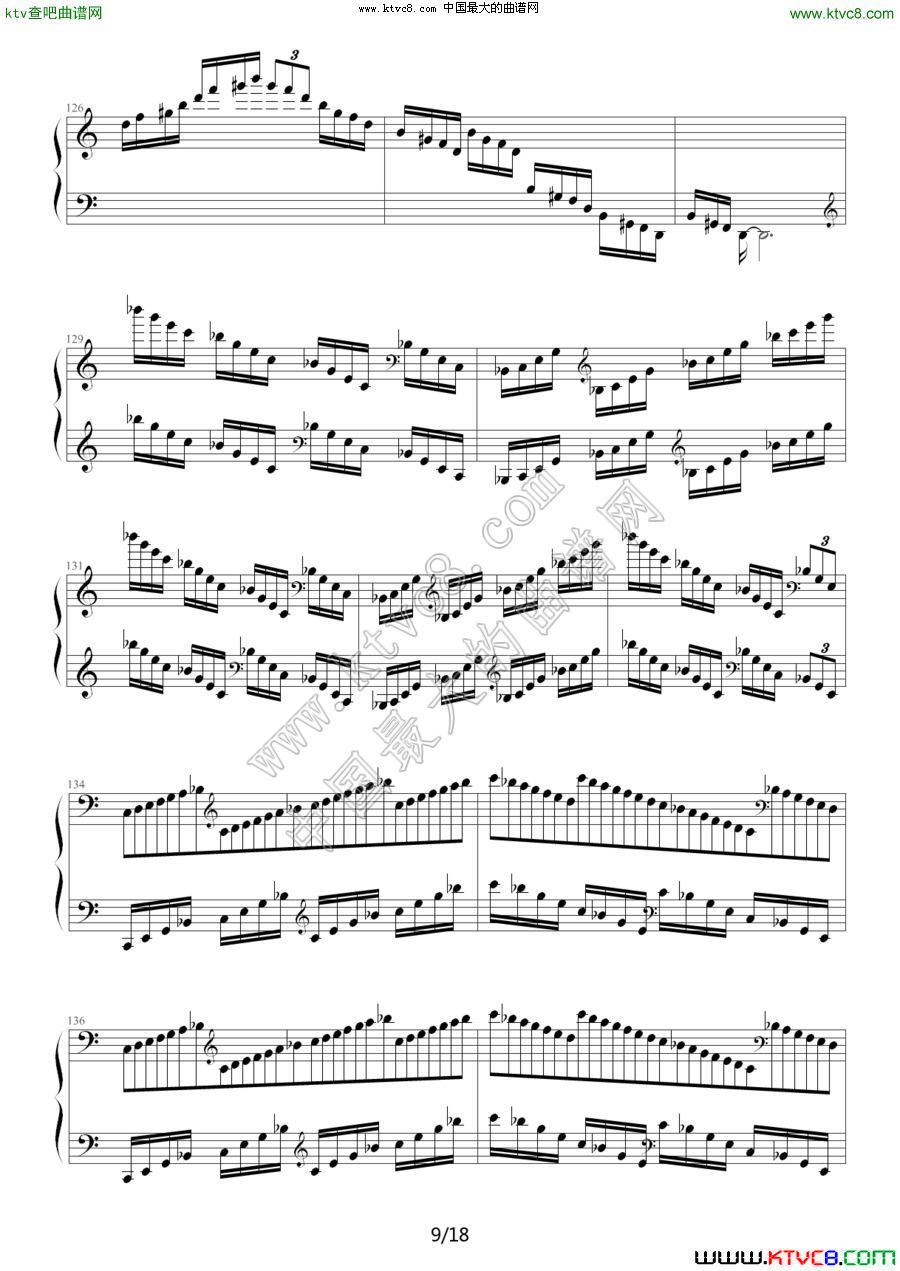 C大调练习曲No.2（琶音和左手跳跃练习）1钢琴曲谱（图9）