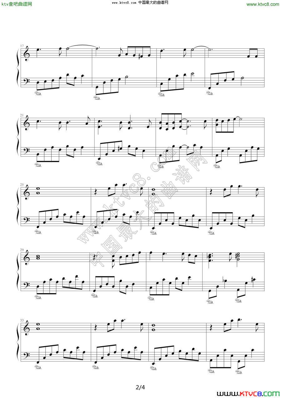 李香兰钢琴谱钢琴曲谱（图2）