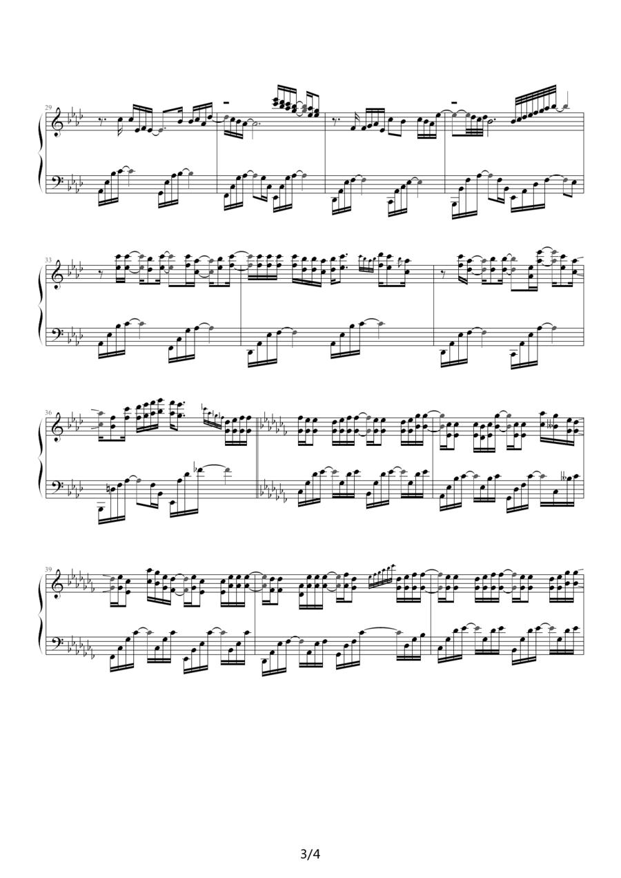 最后一枚笑容钢琴曲谱（图3）