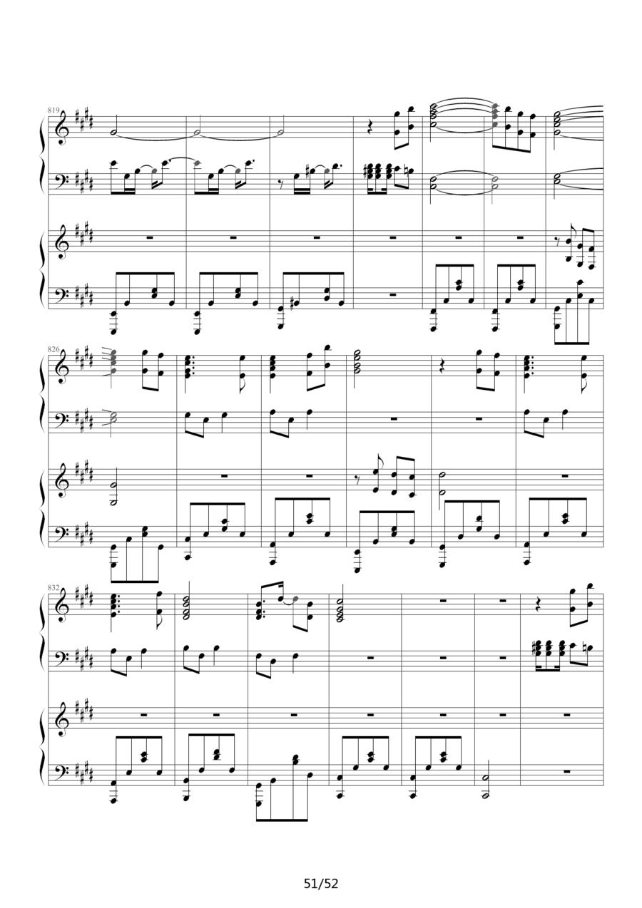 《功夫》主题曲钢琴曲谱（图51）