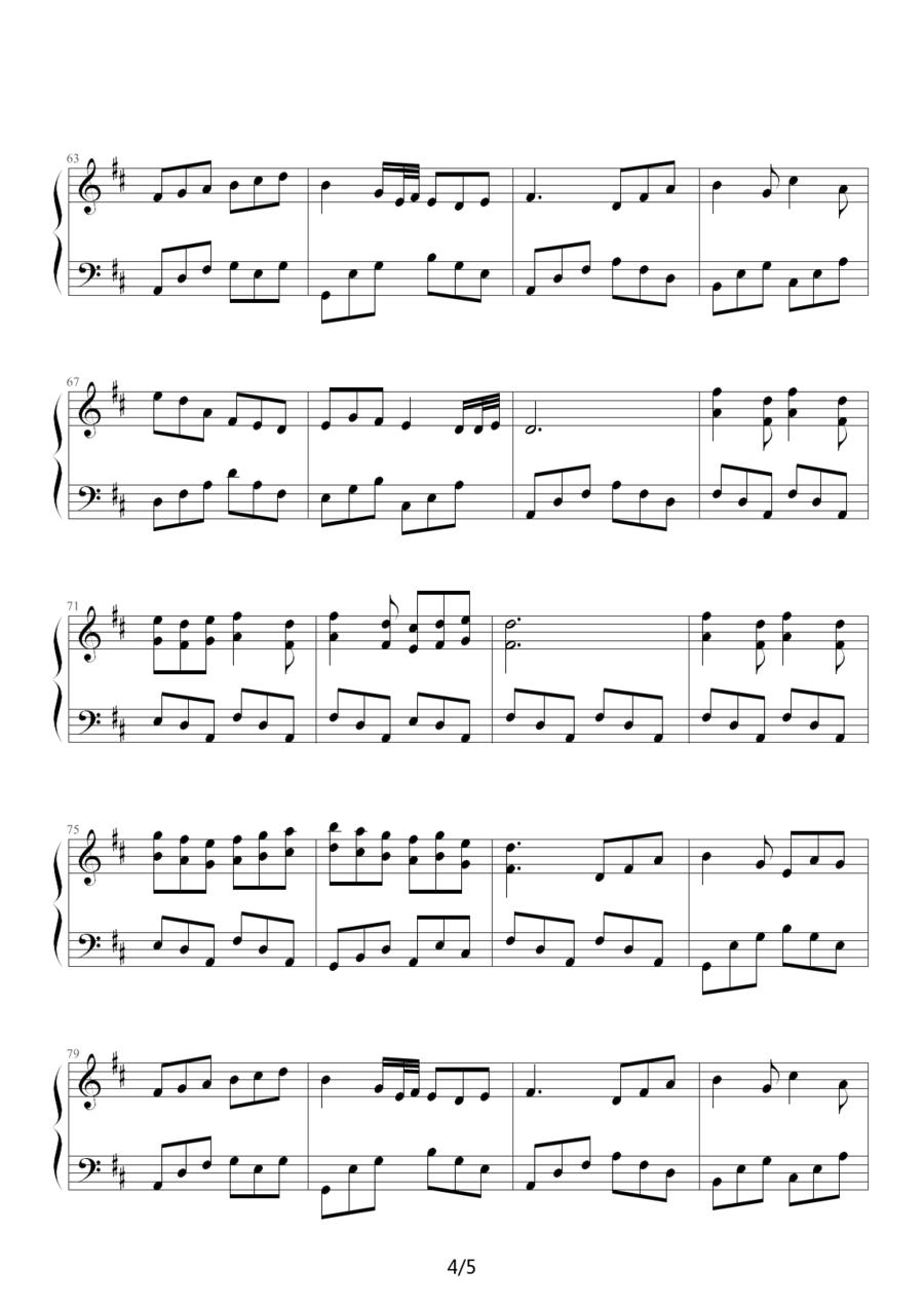 荆棘鸟（美国电影《荆棘鸟》主题曲）钢琴曲谱（图4）