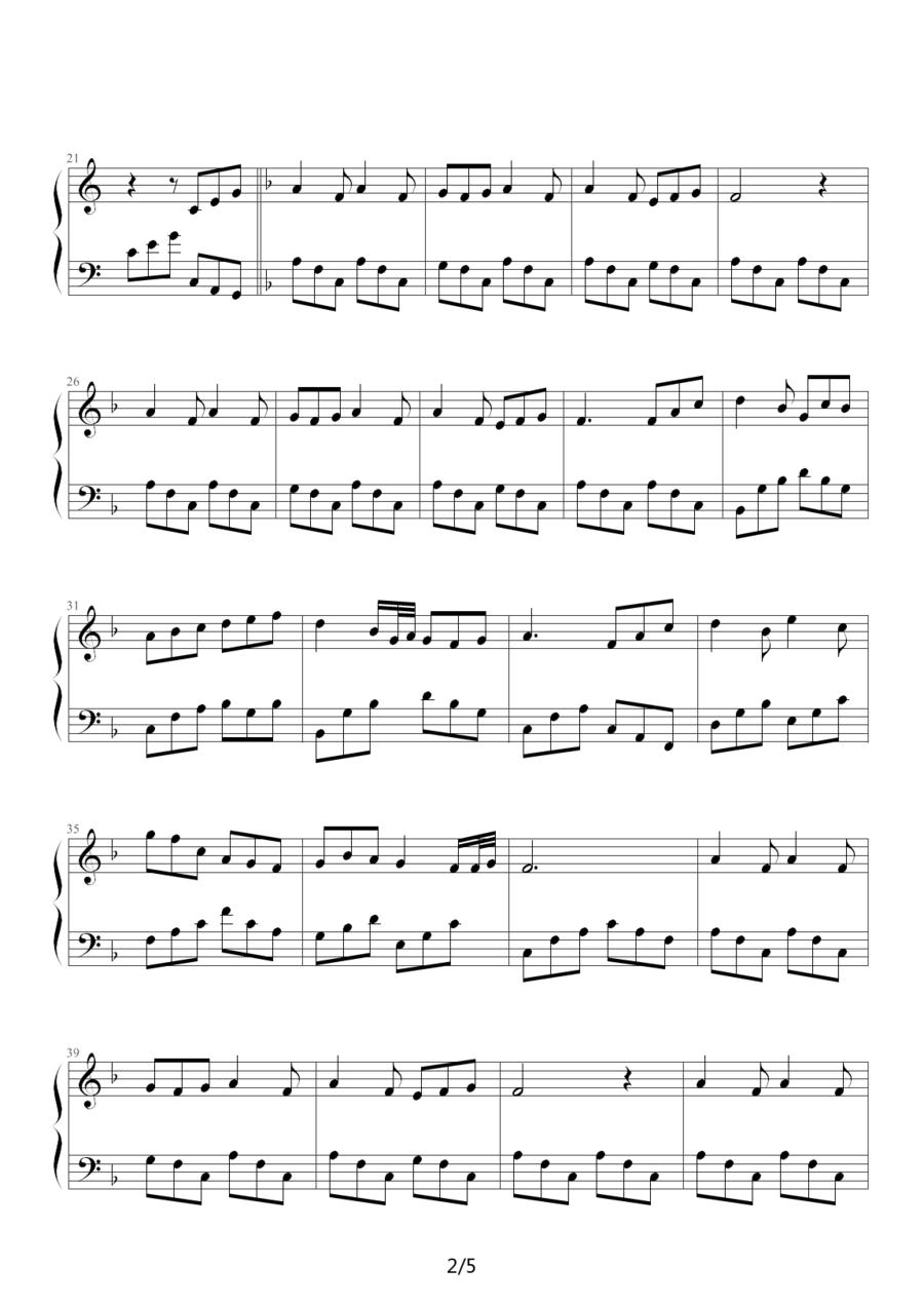荆棘鸟（美国电影《荆棘鸟》主题曲）钢琴曲谱（图2）
