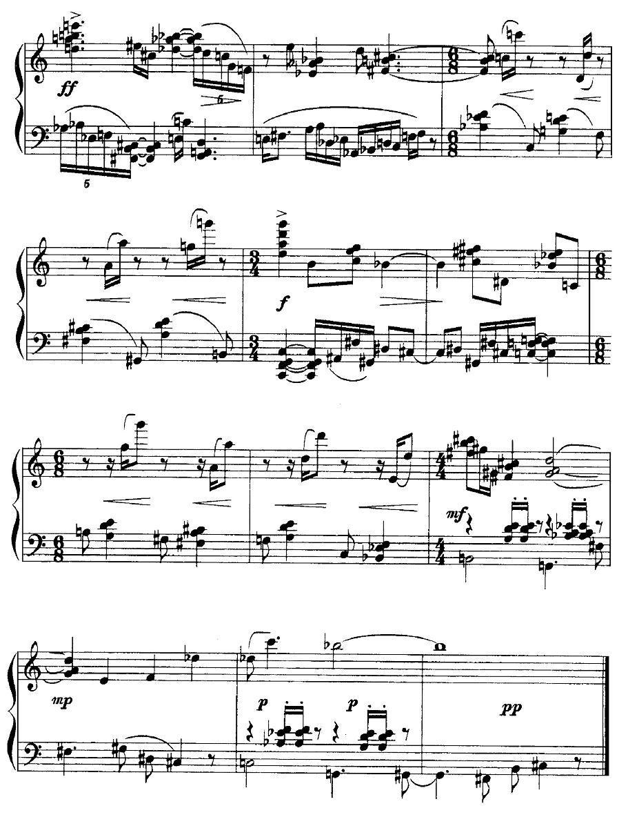 刘永平 - 钢琴小品三首钢琴曲谱（图4）
