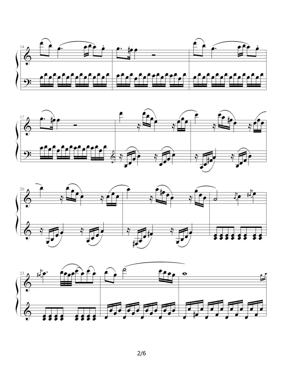 奏鸣曲 Sonatas K.545（Mozart 制谱版）钢琴曲谱（图2）