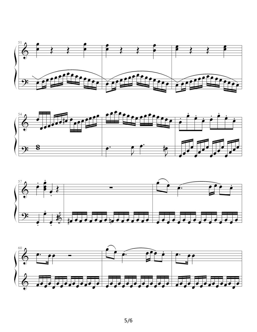 奏鸣曲 Sonatas K.545（Mozart 制谱版）钢琴曲谱（图5）