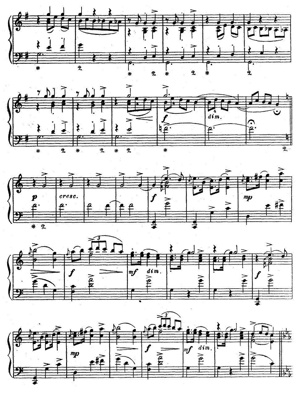 亚历山大·鲍罗丁—小组曲（3）钢琴曲谱（图2）