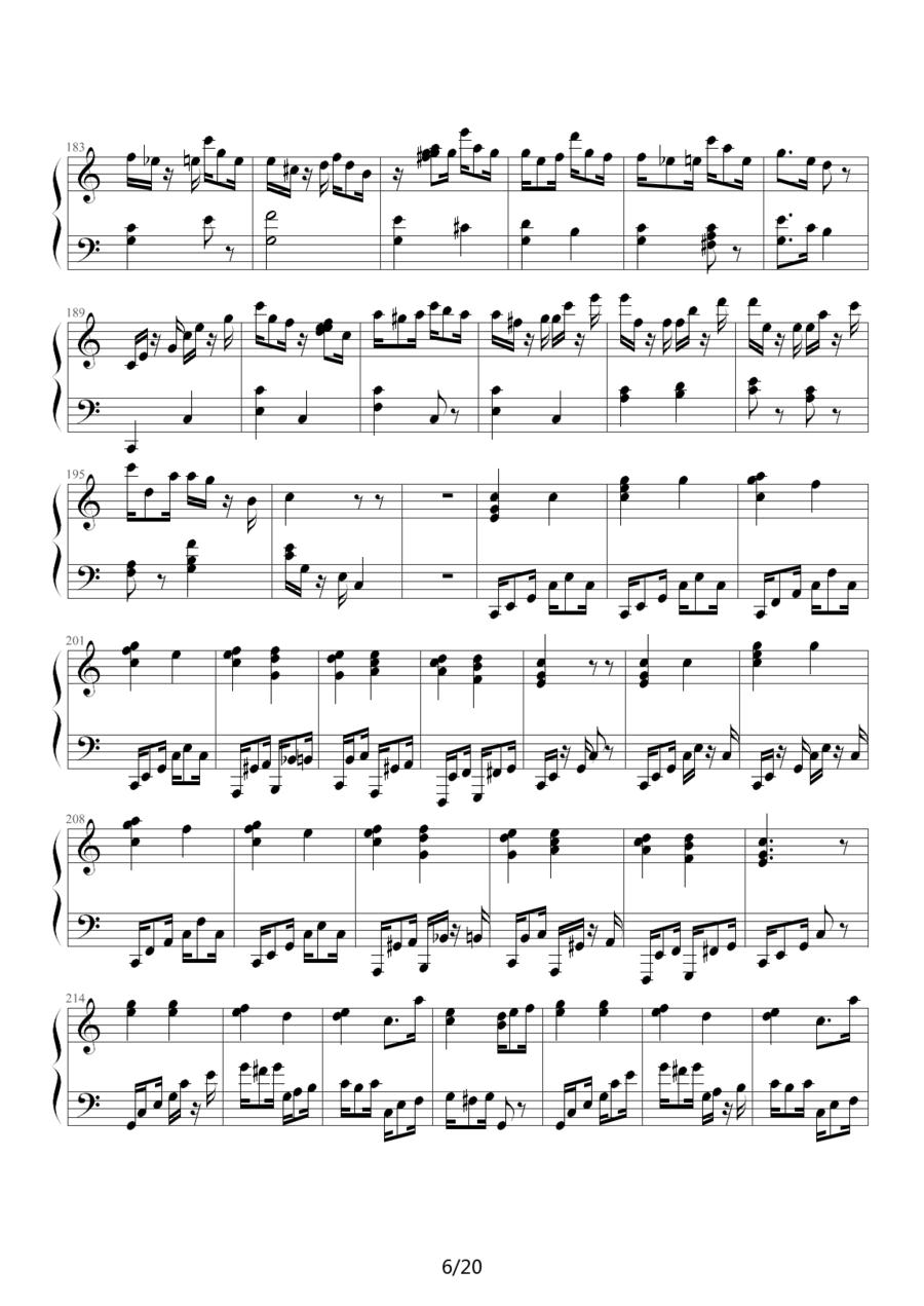 小星星变奏曲—莫扎特钢琴曲谱（图6）